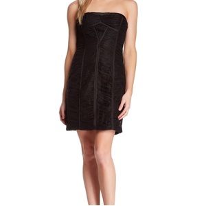 BCBG Black Strapless Mini Dress
